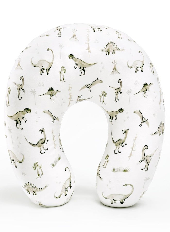 GRSSDER Nursing Pillow Cover Stretchy Minky Removable Nursing Covers for Breastfeeding Pillows, Ultra Soft Comfortable Slipcover for Boy and Girls, Stylish Pretty Dinosaur - Image 1